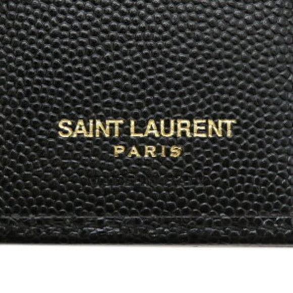 Saint Laurent Trifold Wallet Monogram Leather Black YSL - Picture 9 of 12